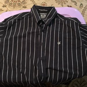 Black South Pole L long sleeve button up shirt